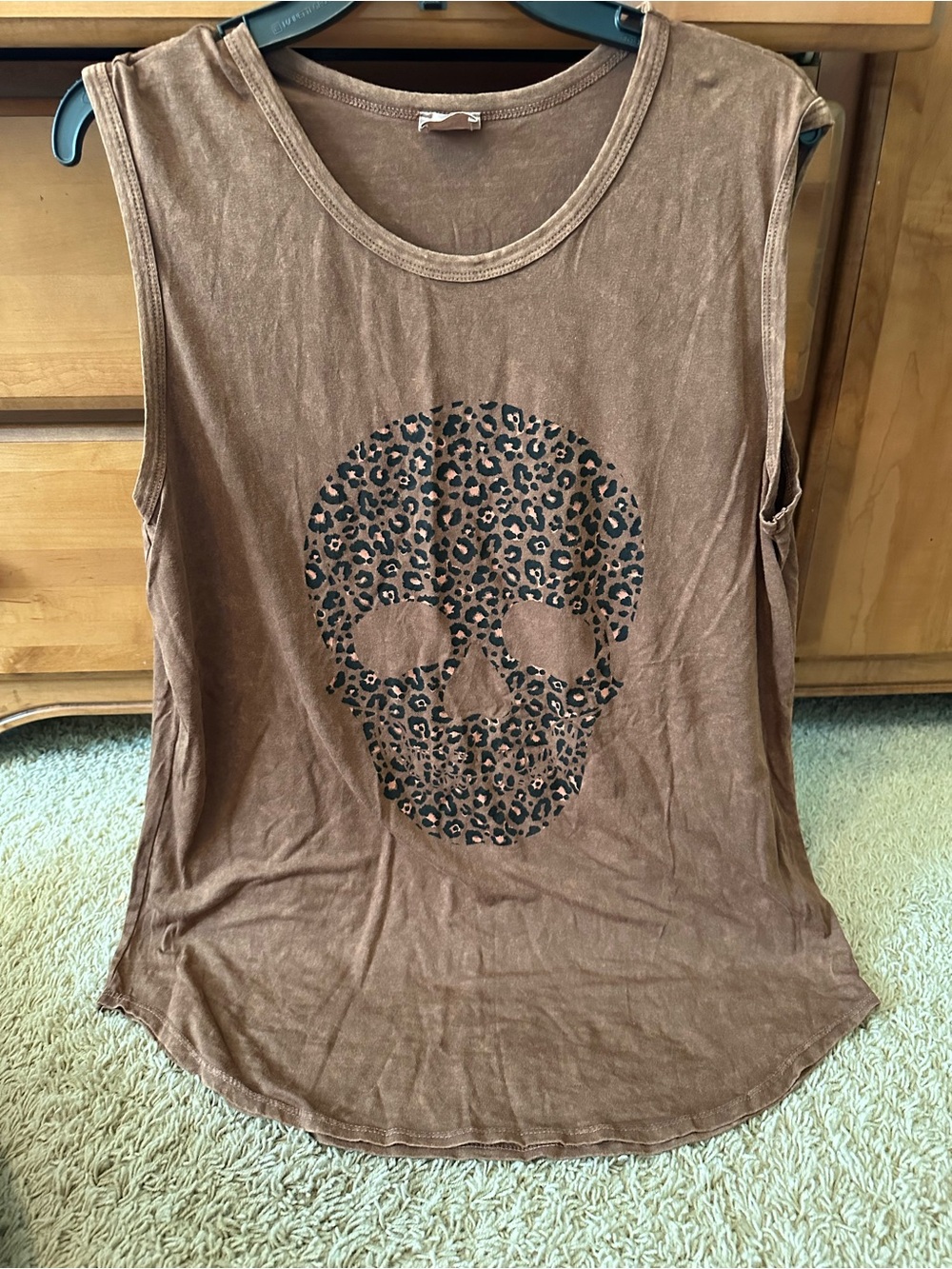 BLUE BUTTERCUP MINERAL WASHED SKULL TOP